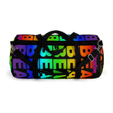 "destination bear" Duffle / gym Bag (rainbow graphic)
