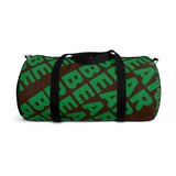"be bear" be bear Duffle Bag (green and brown all over graphic)