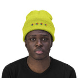 Chicago 4 star rainbow pride hat Knit Beanie