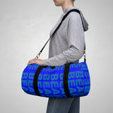"be bear" Duffle / gym Bag (blue and blue all over graphic)