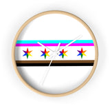 Chicago pride flag Wall clock