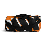 PUP custom Duffle Bag over sized black and white on orange graphic