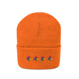 Chicago 4 star rainbow pride hat Knit Beanie