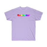 Rockstar all gender Ultra Cotton Tee funty rainbow graphic shirt