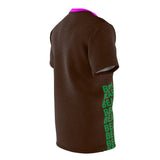 "BE BEAR" All Over Print Tee (Brown pink green yassss)