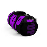 custom purple and black pup Duffle Bag V1