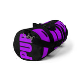 custom purple and black pup Duffle Bag V1