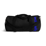 "anti bully" Duffle Bag (blue and black all over graphic)