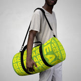 "be bear" Duffle / gym Bag (yellow and green yellow graphic)