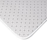stay curious, be wonderful Bath Mat (pink on white print)