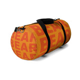 "be bear" bear Duffle / gym Bag (orange and orange yellow graphic)