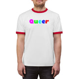 queer all gender Ringer Tee up to 4XL