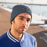 Chicago 4 star rainbow pride hat Knit Beanie