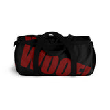 custom woof Duffle Bag red and black