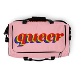queer Duffle bag queer on pink concept (buy it, try it, concept pricing, price going up after 25 sold)