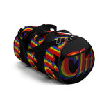 Chicago pride Duffle Bag rainbow print.