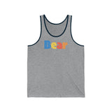 "summer bear" all gender Jersey Tank