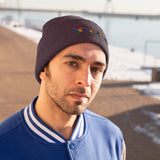 Chicago 4 star rainbow pride hat Knit Beanie