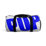 PUP custom Duffle Bag blue and white
