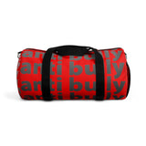 "be anti bully" anti bully Duffle Bag (white black red all over graphic)