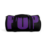 custom dark purple and black pup Duffle Bag V2