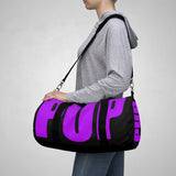 custom purple and black pup Duffle Bag V1