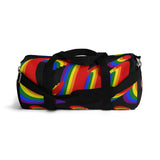Chicago pride Duffle Bag rainbow print.