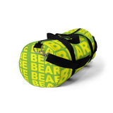 "be bear" Duffle / gym Bag (yellow and green yellow graphic)