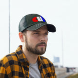 embroidered cub Unisex Trucker Hat red white and blue