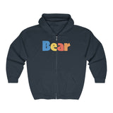 "summer bear" all gender Heavy Blend™ Full Zip Hooded Sweatshirt up to 5XL