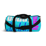 custom daddy Duffle Bag multi color - pink, blue, white