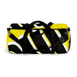 PUP custom Duffle Bag over sized black and white on yellow graphic