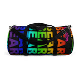 "destination bear" Duffle / gym Bag (rainbow graphic)