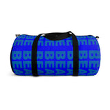 "be bear" Duffle / gym Bag (blue and blue all over graphic)