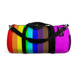 be you candy stripe rainbow Duffle Bag