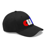 embroidered CUB Unisex Twill Hat red white and blue
