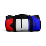 custom duffle cub Duffle Bag red white and blue