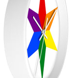 chicago pride star Wall clock