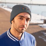 Chicago 4 star rainbow pride hat Knit Beanie