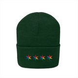 Chicago 4 star rainbow pride hat Knit Beanie