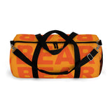 "be bear" bear Duffle / gym Bag (orange and orange yellow graphic)