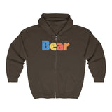 "summer bear" all gender Heavy Blend™ Full Zip Hooded Sweatshirt up to 5XL