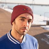Chicago 4 star rainbow pride hat Knit Beanie