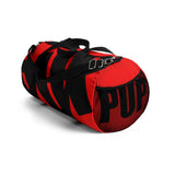 PUP custom Duffle Bag over sized black on red graphic