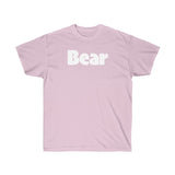 BEAR Unisex Ultra Cotton Tee (white graphic) up to 5XL