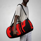 pup custom Duffle Bag black and red