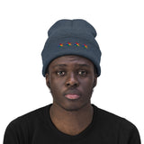 Chicago 4 star rainbow pride hat Knit Beanie