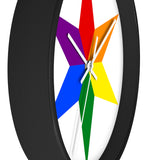 chicago pride star Wall clock