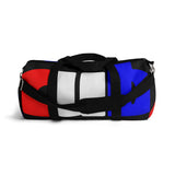 custom duffle cub Duffle Bag red white and blue