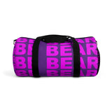 "be bear" be bear Duffle Bag (pink and purple all over graphic)